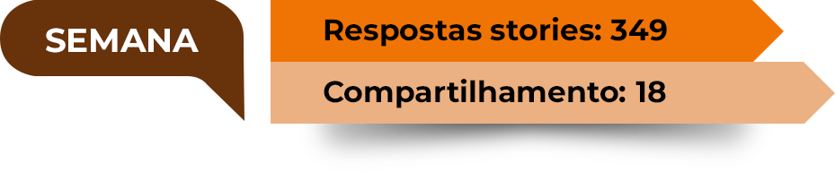 Dados de engajamento stories semanal